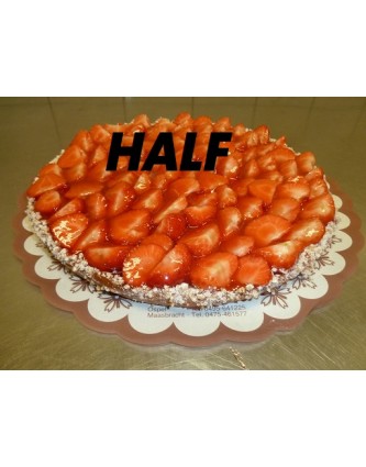 Aardbeienvlaai harde wener bodem half Aardbeienvlaai harde wener bodem half